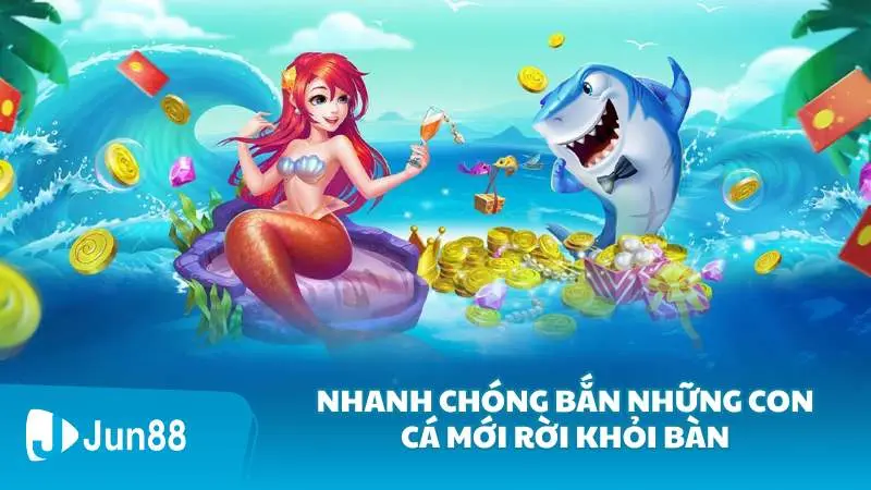 Nhanh chóng bắn những con cá mới rời khỏi bàn