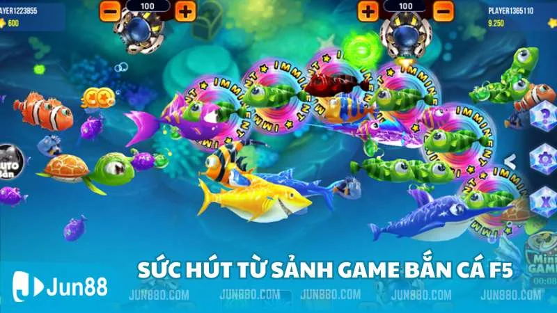 Sức hút đến từ cổng game bắn cá f5